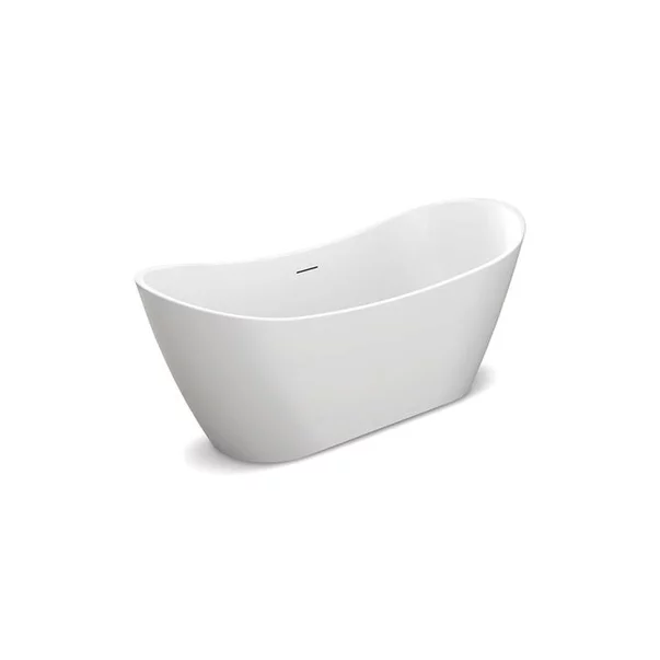 Cada freestanding Rune Runolf acril alb lucios 160x78 cm picture - 3