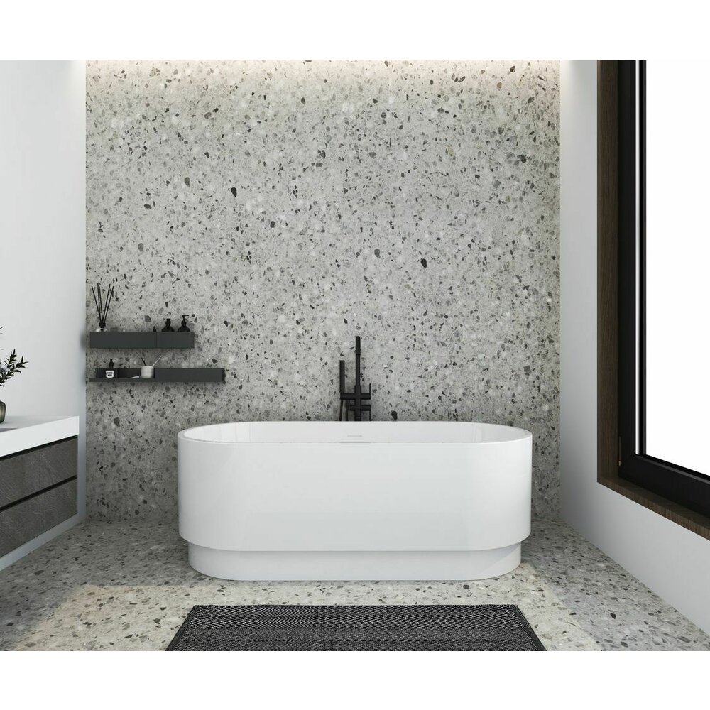 Cada freestanding Rune Varmva alb 160x74.5 cm
