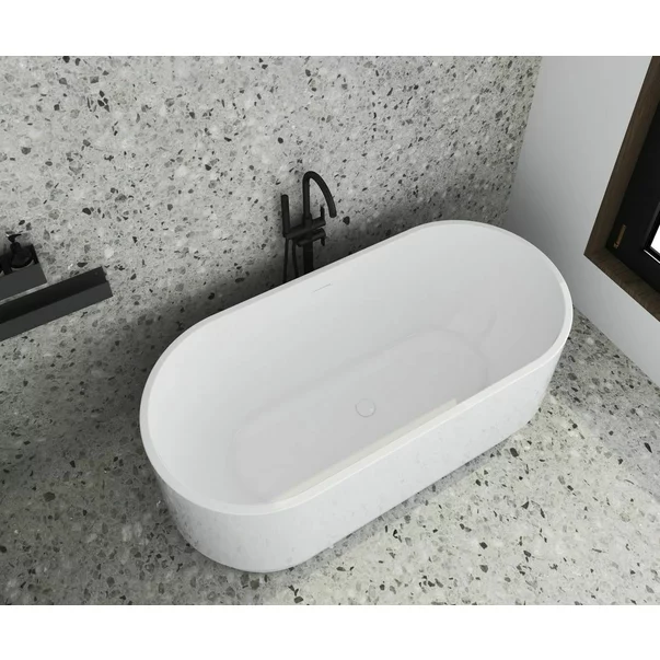 Cada freestanding Rune Varmva alb 160x74.5 cm picture - 3