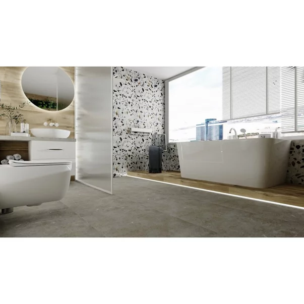 Cada freestanding Rune Vetur acril alb lucios 150x80 cm lipita de perete, BTW picture - 2