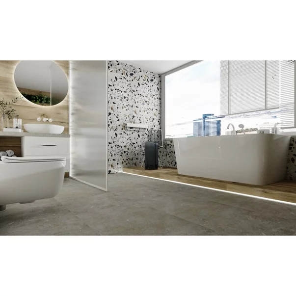 Cada freestanding Rune Vetur acril alb lucios 170x80 cm lipita de perete, BTW picture - 2