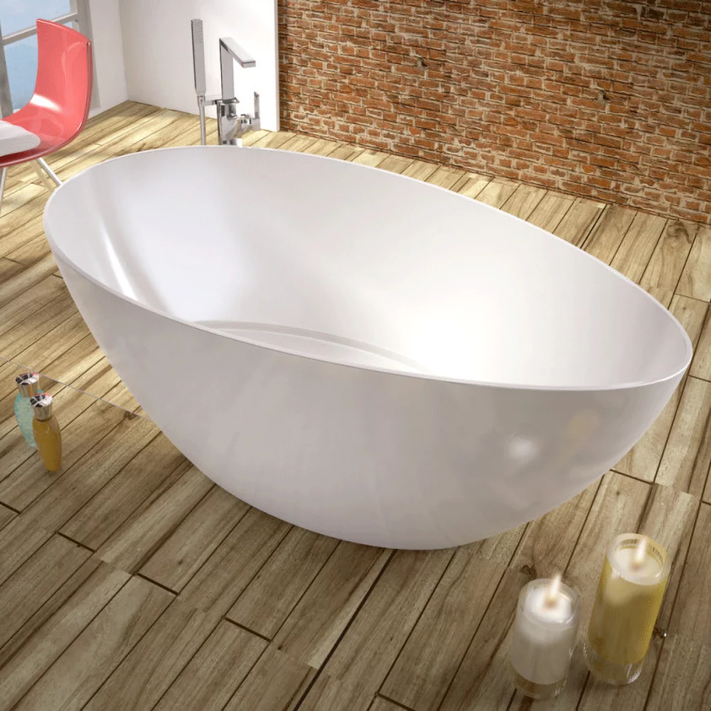Cada freestanding din compozit Marmite Cloud XL 170x77 cm