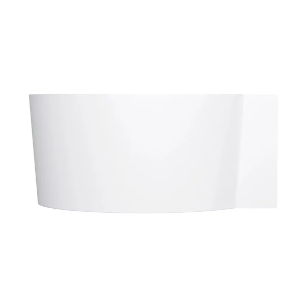 Cada pe colt asimetrica Omnires Ovo M+ compozit alb mat 120x120 cm picture - 3