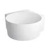 Cada pe colt asimetrica Omnires Ovo M+ compozit alb mat 120x120 cm picture - 2
