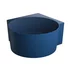 Cada pe colt asimetrica Omnires Ovo M+ compozit albastru midnight blue mat 120x120 cm picture - 1