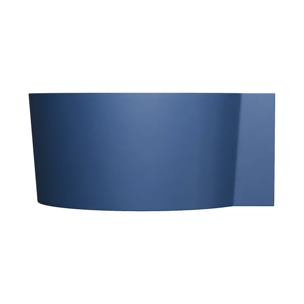 Cada pe colt asimetrica Omnires Ovo M+ compozit albastru midnight blue mat 120x120 cm picture - 3