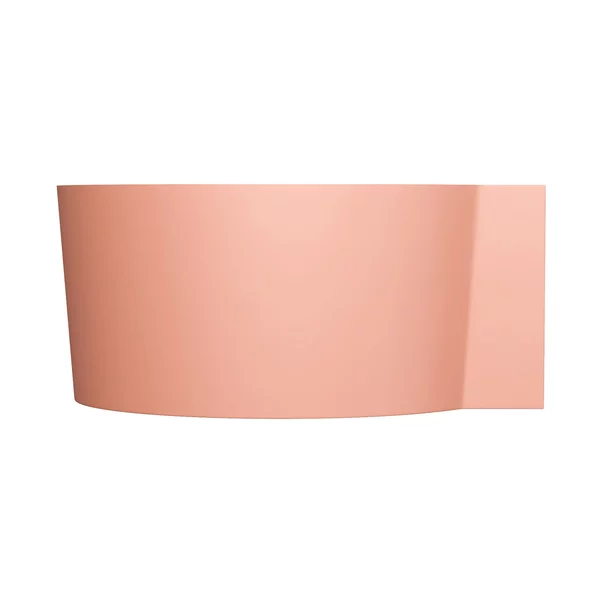 Cada pe colt asimetrica Omnires Ovo M+ compozit coral mat 120x120 cm picture - 4
