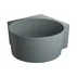 Cada pe colt asimetrica Omnires Ovo M+ compozit gri mat cenusa 120x120 cm picture - 1