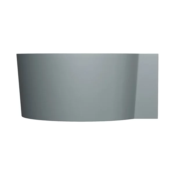 Cada pe colt asimetrica Omnires Ovo M+ compozit gri mat cenusa 120x120 cm picture - 3