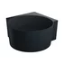 Cada pe colt asimetrica Omnires Ovo M+ compozit negru lava mat 120x120 cm picture - 1