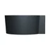 Cada pe colt asimetrica Omnires Ovo M+ compozit negru lava mat 120x120 cm picture - 3