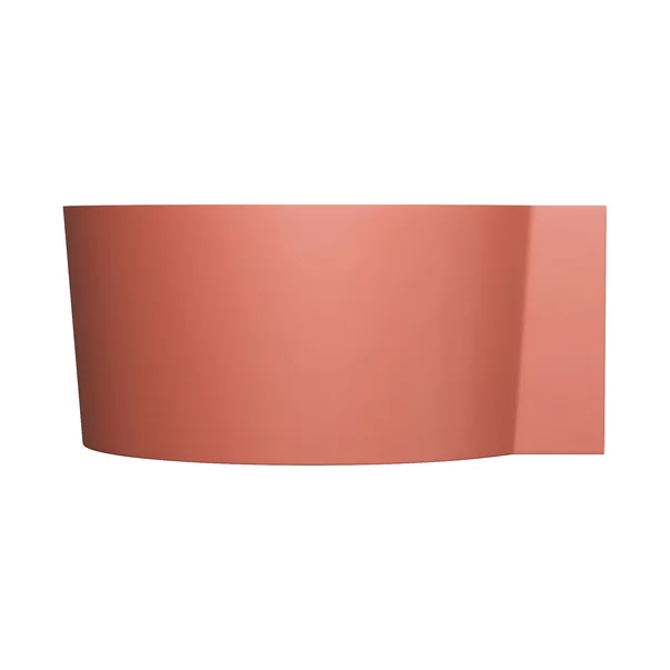 Cada pe colt asimetrica Omnires Ovo M+ compozit terracotta mat 120x120 cm picture - 3