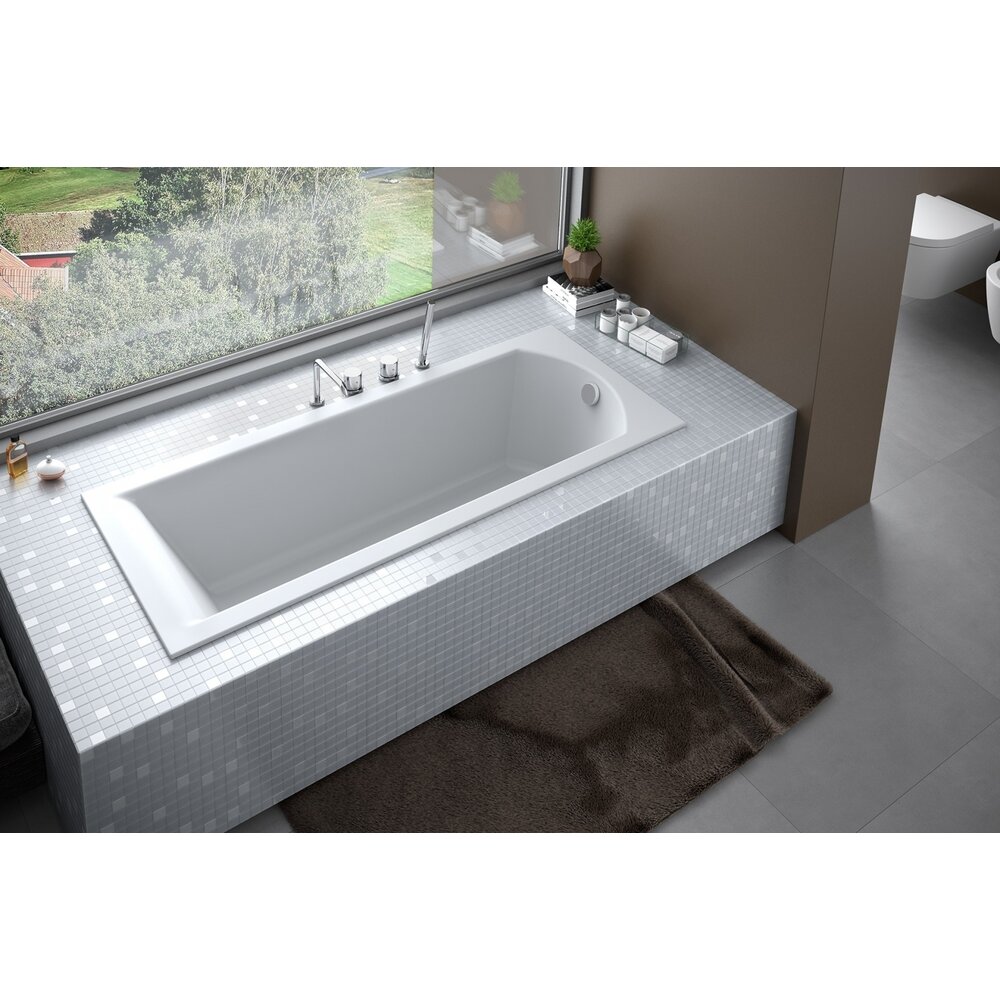 Cada dreptunghiulara Besco Shea Slim 160x70 cm montaj incastrat