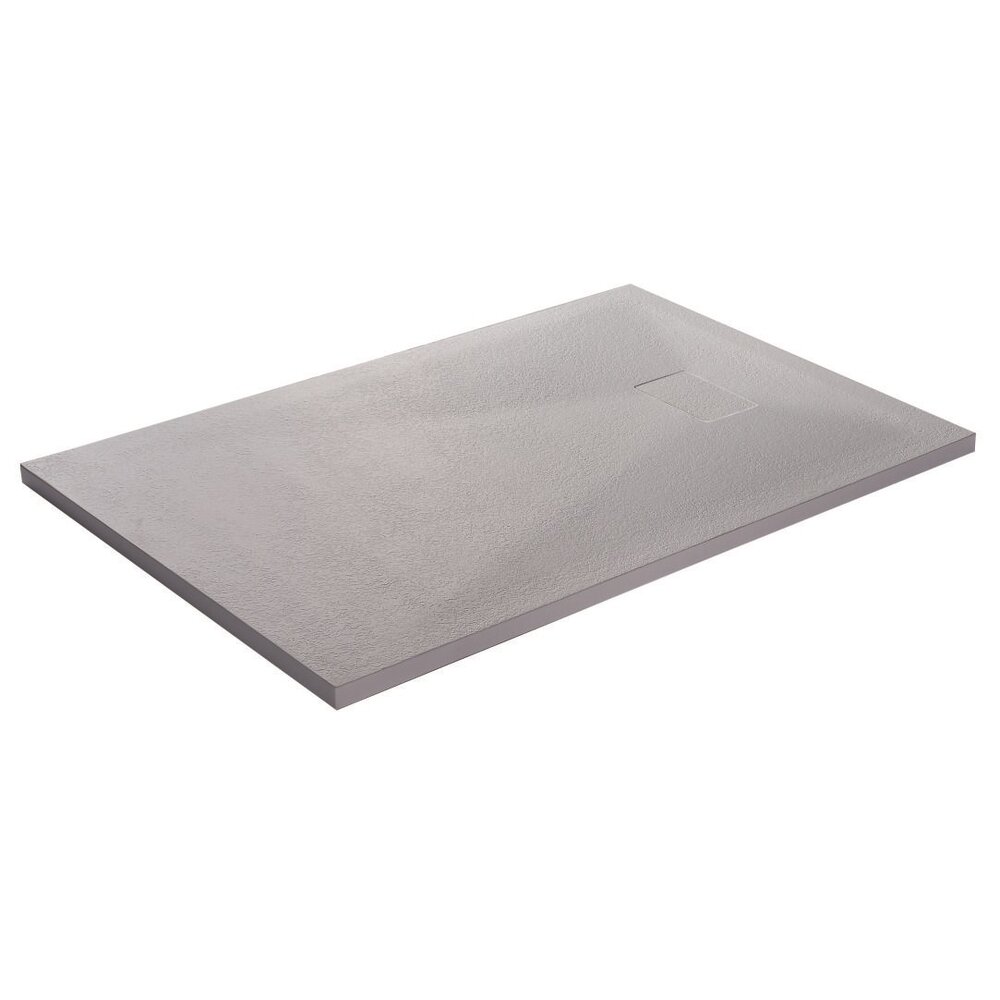 Cadita compozit pentru dus Inter Ceramic dreptunghiulara 120x80 cm finisaj piatra-alb mat