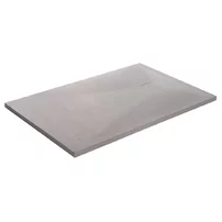 Cadita compozit pentru dus Inter Ceramic dreptunghiulara 140x80 cm finisaj piatra-alb mat