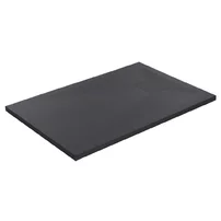 Cadita compozit pentru dus Inter Ceramic dreptunghiulara 140x80 cm finisaj piatra mata-gri inchis