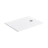 Cadita de dus compozit Omnires AquaPure M+ dreptunghiulara alb mat 80x100 cm