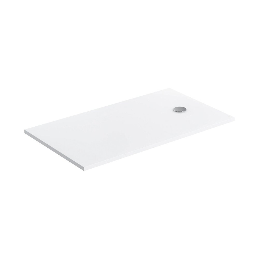 Cadita de dus compozit Omnires AquaPure M+ dreptunghiulara alb mat 80x160 cm