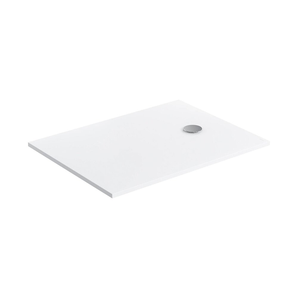 Cadita de dus compozit Omnires AquaPure M+ dreptunghiulara alb mat 90x100 cm
