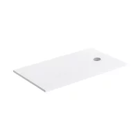 Cadita de dus compozit Omnires AquaPure M+ dreptunghiulara alb mat 90x140 cm