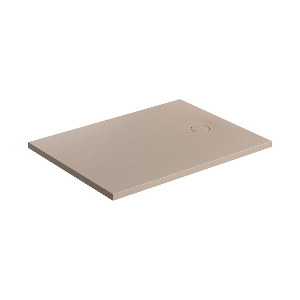 Cadita de dus compozit Omnires AquaRock M+ dreptunghiulara bej dune mat 80x100 cm