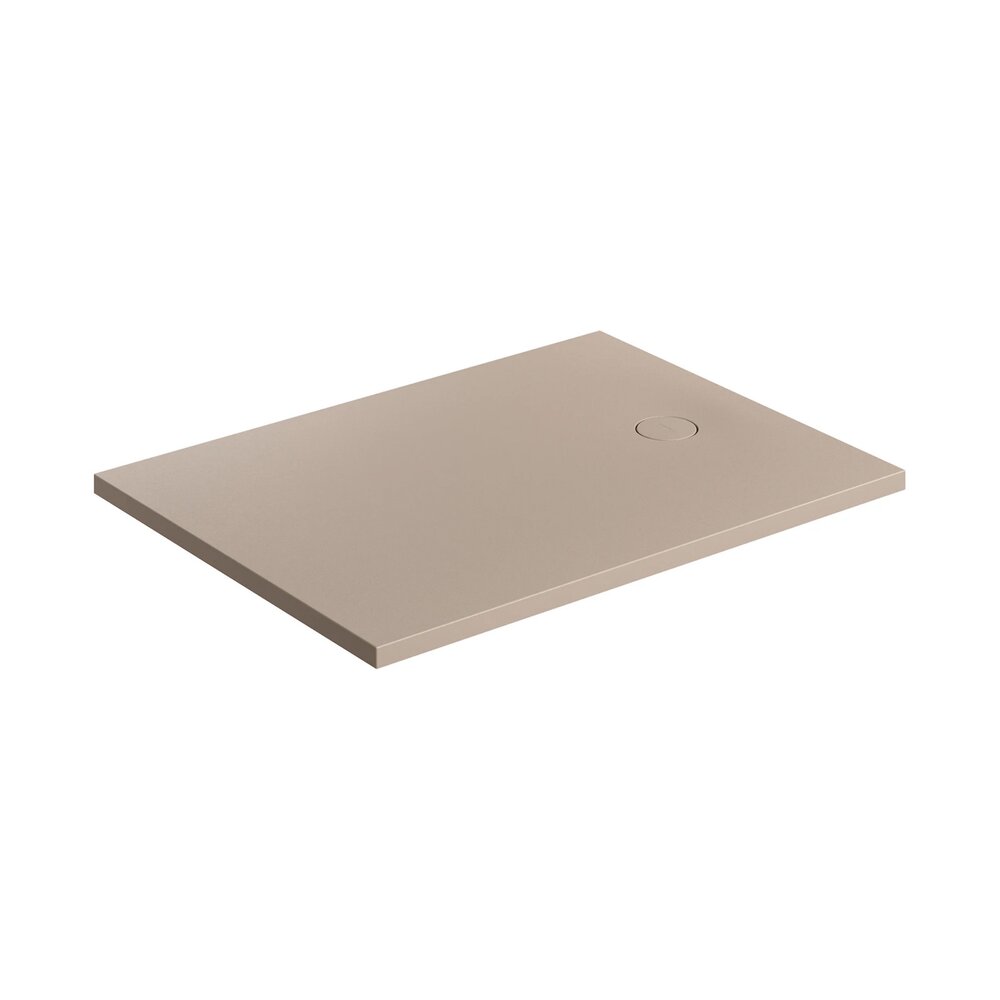 Cadita de dus compozit Omnires AquaRock M+ dreptunghiulara bej dune mat 80x120 cm