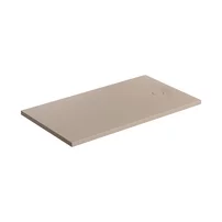 Cadita de dus compozit Omnires AquaRock M+ dreptunghiulara bej dune mat 90x140 cm