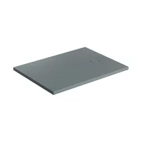 Cadita de dus compozit Omnires AquaRock M+ dreptunghiulara gri cenusa mat 90x120 cm