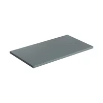 Cadita de dus compozit Omnires AquaRock M+ dreptunghiulara gri cenusiu mat 80x160 cm
