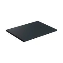 Cadita de dus compozit Omnires AquaRock M+ dreptunghiulara negru lava mat 80x120 cm