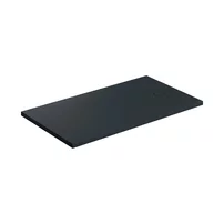 Cadita de dus compozit Omnires AquaRock M+ dreptunghiulara negru lava mat 80x140 cm