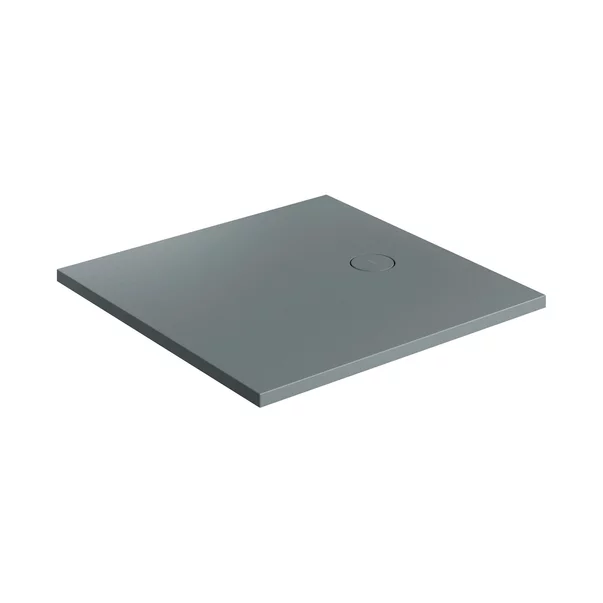 Cadita de dus compozit Omnires AquaRock M+ patrata gri cenusa mat 90x90 cm picture - 2
