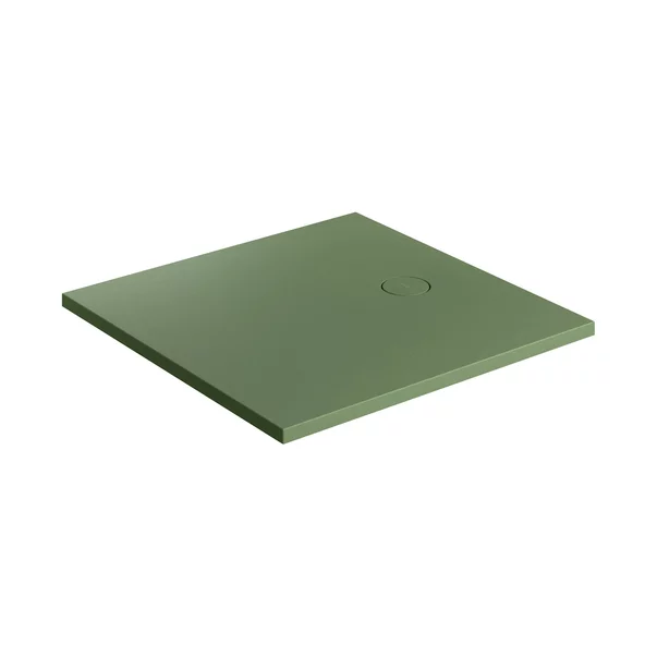 Cadita de dus compozit Omnires AquaRock M+ patrata verde olive mat 80x80 cm picture - 2