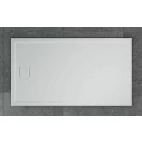 Cadita de dus dreptunghiulara alb SanSwiss Livada W20A 90x100 cm slim