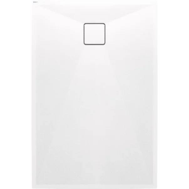 Cadita de dus dreptunghiulara Deante Correo alb 100x90 cm picture - 3
