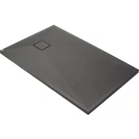 Cadita de dus dreptunghiulara Deante Correo din granit antracit 120x70 cm