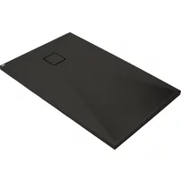 Cadita de dus dreptunghiulara Deante Correo din granit negru 90x70 cm