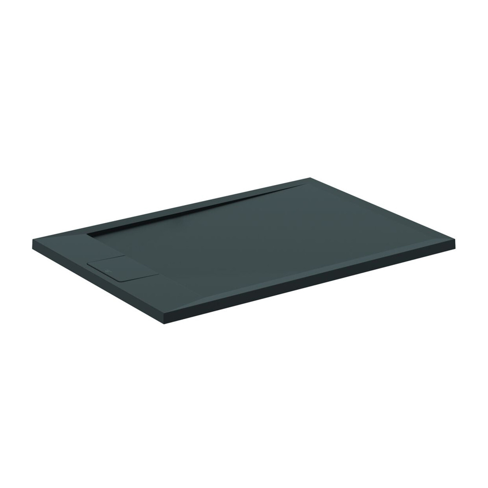 Cadita de dus dreptunghiulara Ideal Standard i.life Ultra Flat S negru intens 100x70 cm