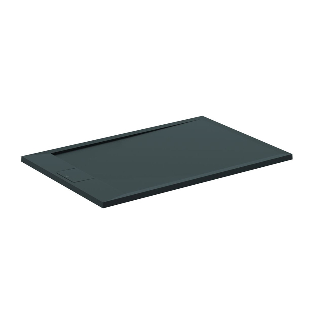 Cadita de dus dreptunghiulara Ideal Standard i.life Ultra Flat S negru intens 120x90 cm