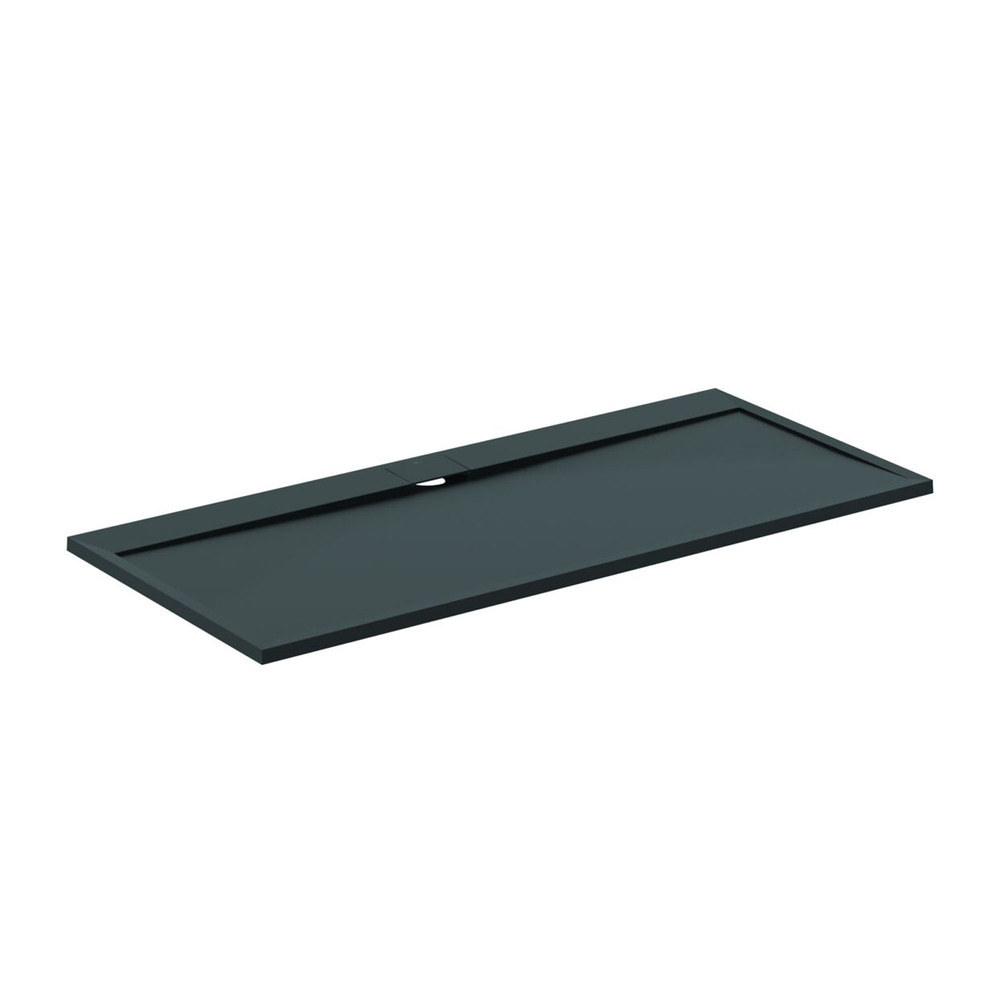 Cadita de dus dreptunghiulara Ideal Standard i.life Ultra Flat S negru intens 200x90 cm