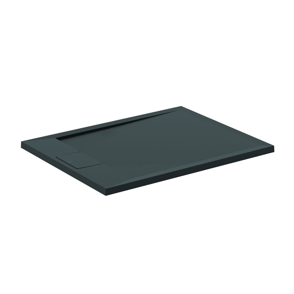 Cadita de dus dreptunghiulara Ideal Standard i.life Ultra Flat S negru intens 90x70 cm