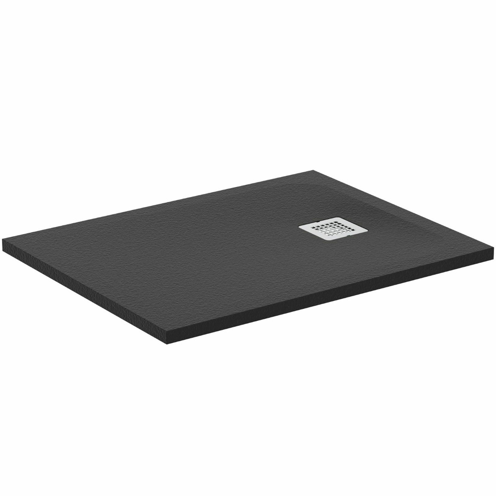 Cadita de dus dreptunghiulara Ideal Standard Ultra Flat S 90x70 cm negru intens