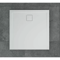 Cadita de dus patrata alb SanSwiss Livada W20Q 90x90 cm slim