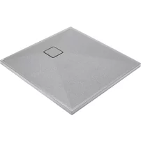 Cadita de dus patrata Deante Correo din granit gri 80x80 cm