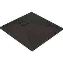 Cadita de dus patrata Deante Correo din granit negru 80x80 cm