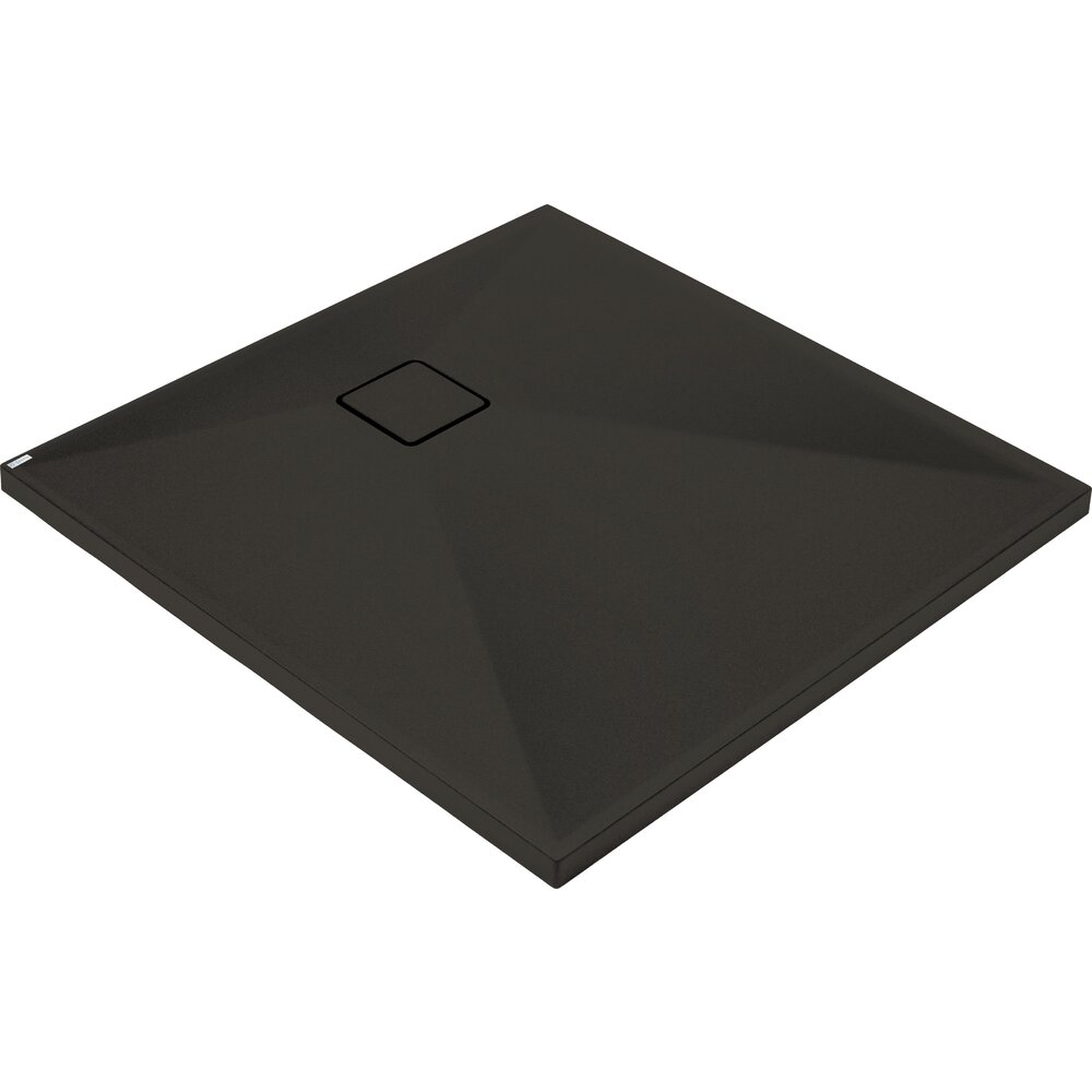 Cadita de dus patrata Deante Correo din granit negru 80x80 cm