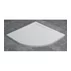 Cadita de dus semirotunda alb SanSwiss Livada W20A 90x90 cm slim picture - 2