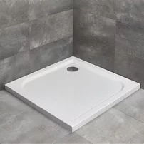 Cadita dus acril patrata Radaway Delos C 80x80 cm alb