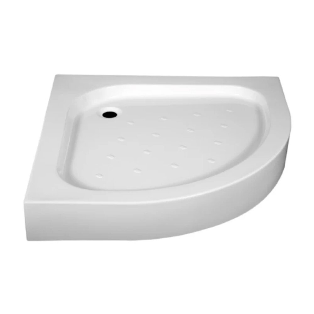 Cadita dus acril semirotunda Radaway Tinos A Compact 90x90 cm alb