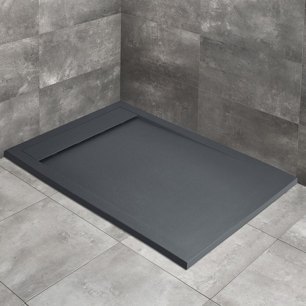 Cadita dus compozit dreptunghiulara Radaway Teos F 210x90 cm antracit